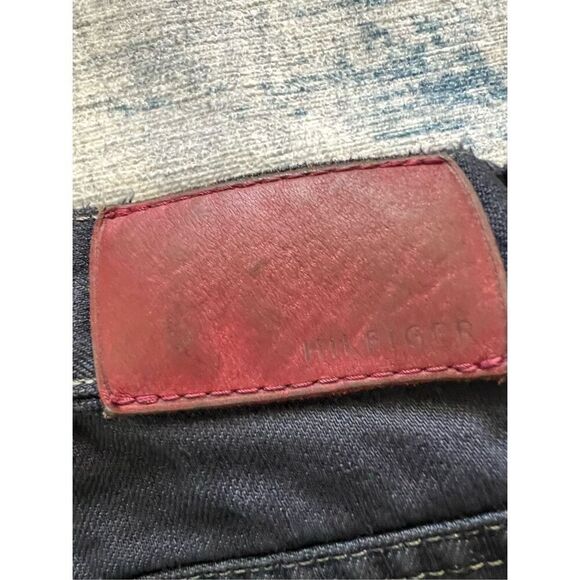 Hilfiger Dark Wash Red Label Premium Vintage Denim Button Fly Jeans 33 x 31 - Picture 5 of 10